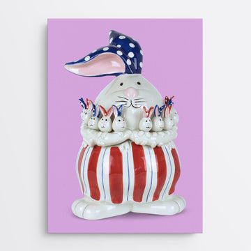 Patriotic Rabbit + Uncle Sam